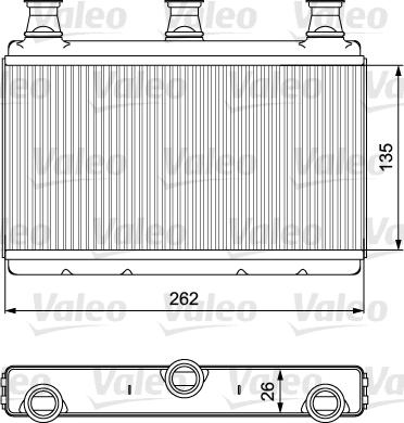 Valeo 811537 - Heat Exchanger, interior heating parts5.com