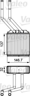 Valeo 811520 - Heat Exchanger, interior heating parts5.com