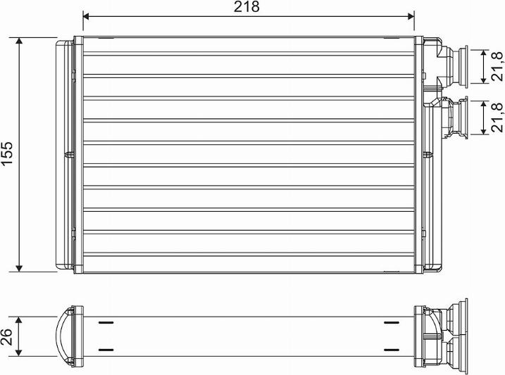 Valeo 811576 - Schimbator caldura, incalzire habitaclu www.parts5.com