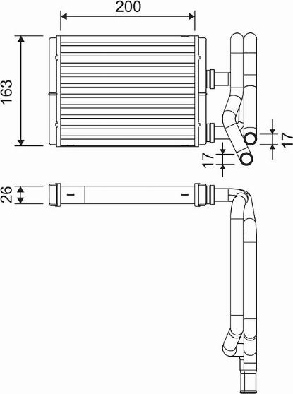 Valeo 811577 - Izmenjivač toplote, grejanje unutrašnjeg prostora www.parts5.com