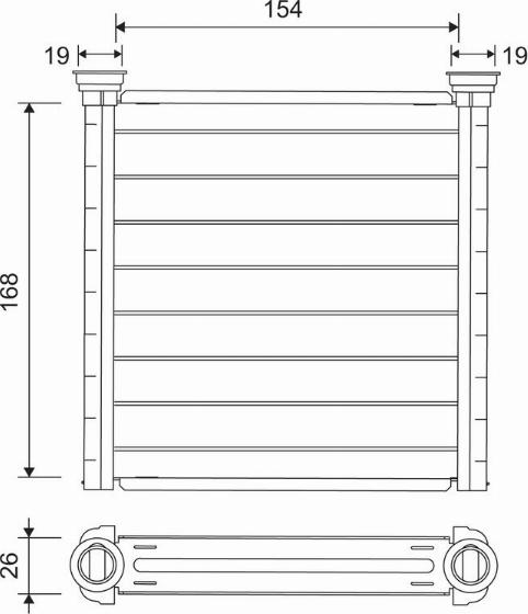 Valeo 811649 - Heat Exchanger, interior heating www.parts5.com