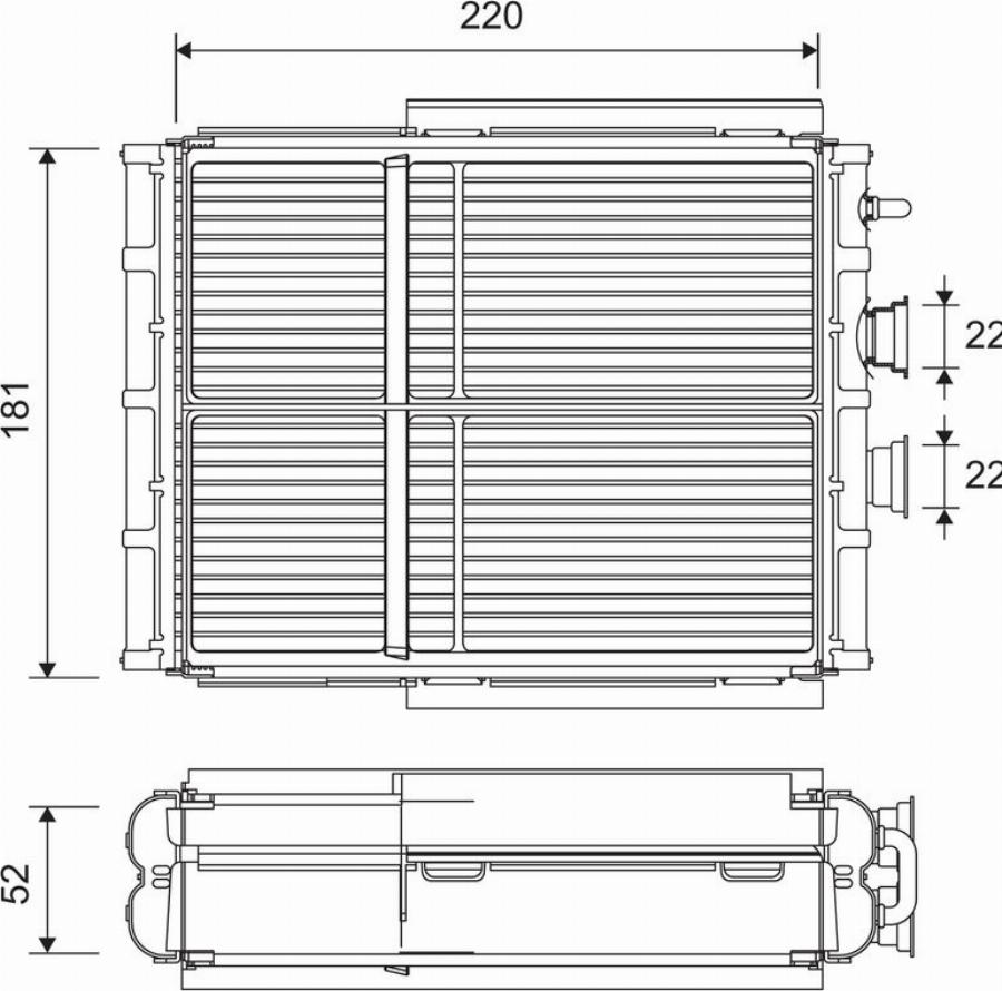 Valeo 811656 - Heat Exchanger, interior heating www.parts5.com