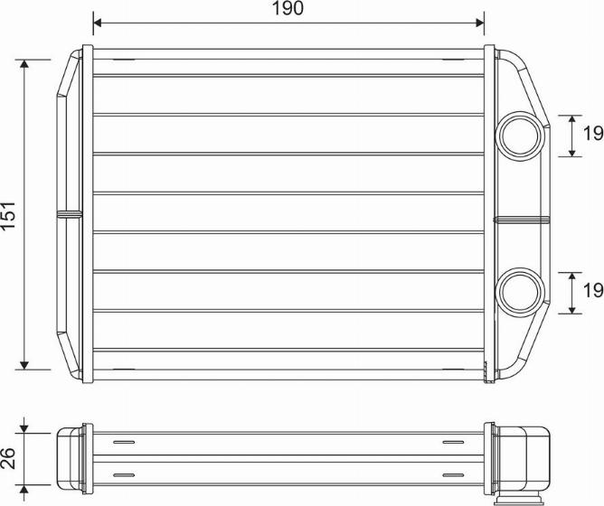 Valeo 811622 - Heat Exchanger, interior heating www.parts5.com