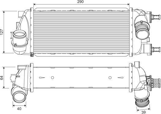 Valeo 818695 - Chłodnica powietrza doładowującego www.parts5.com