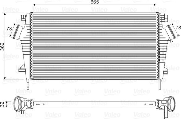 Valeo 818603 - Intercooler, charger www.parts5.com