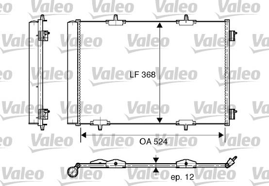 Valeo 818015 - Condensator, climatizare www.parts5.com