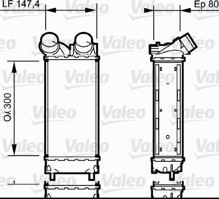 Valeo 818837 - Intercooler, compresor www.parts5.com