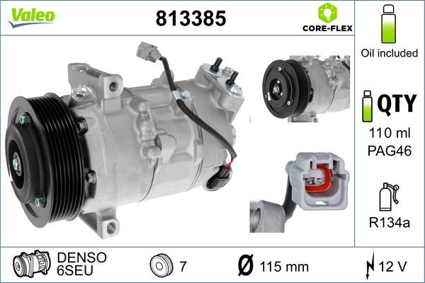 Valeo 813385 - Kompresor, klimtatska naprava www.parts5.com