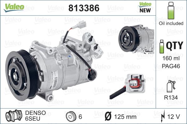 Valeo 813386 - Kompressor,kliimaseade www.parts5.com