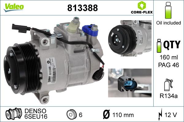 Valeo 813388 - Kompresor klimatizácie www.parts5.com