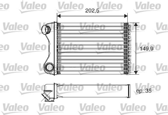 Valeo 812211 - Heat Exchanger, interior heating parts5.com
