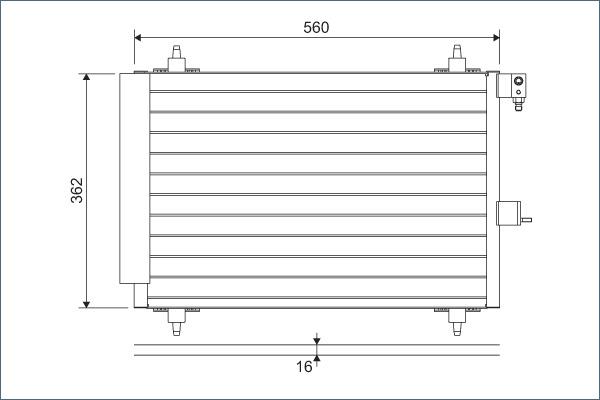 Valeo 817508 - Condenser, air conditioning www.parts5.com