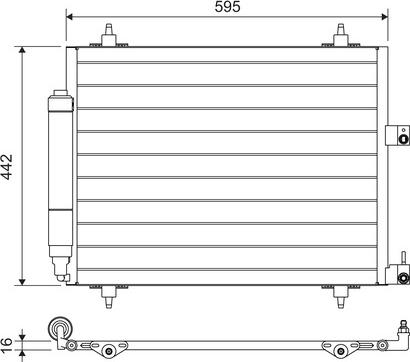 Valeo 817579 - Condenser, air conditioning www.parts5.com