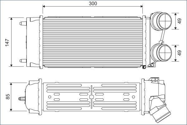 Valeo 817845 - Hladilnik polnilnega zraka www.parts5.com