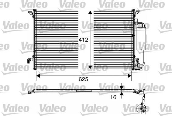 Valeo 817711 - Condensator, climatizare www.parts5.com