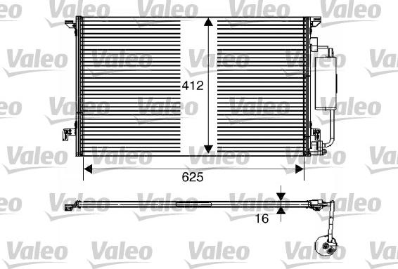 Valeo 817712 - Condensator, climatizare www.parts5.com