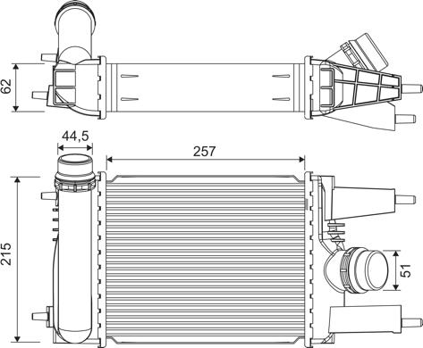 Valeo 822916 - Intercooler, compresor parts5.com