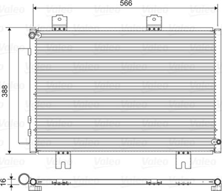 Valeo 822594 - Condenser, air conditioning www.parts5.com