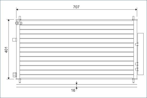 Valeo 822593 - Συμπυκνωτής, σύστ. κλιματισμού www.parts5.com