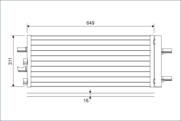 Valeo 822615 - Condensator, climatizare www.parts5.com