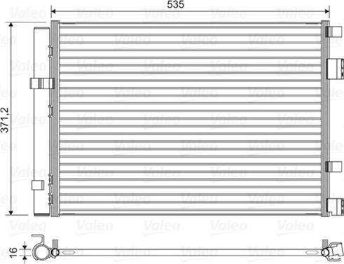 Valeo 822610 - Condenser, air conditioning www.parts5.com