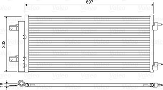 Valeo 822626 - Condensador, aire acondicionado www.parts5.com