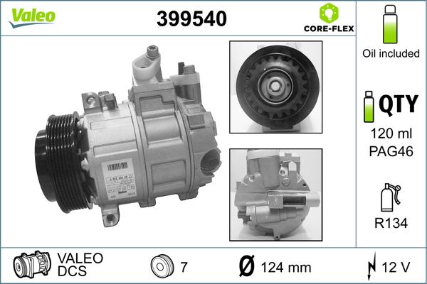 Valeo 399540 - Компрессор кондиционера www.parts5.com