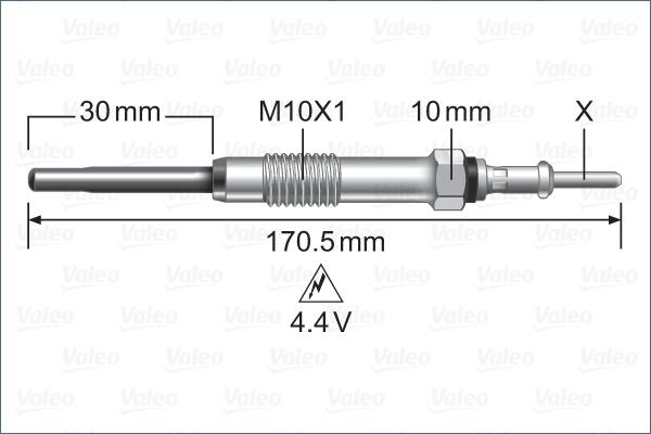 Valeo 345247 - Glow Plug www.parts5.com