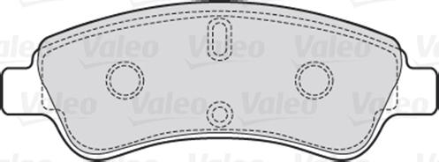 Valeo 301464 - Sada brzdových platničiek kotúčovej brzdy www.parts5.com