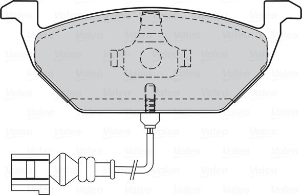 Valeo 301408 - Sada brzdových destiček, kotoučová brzda www.parts5.com