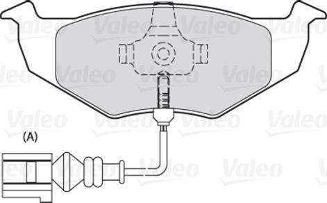 Valeo 301488 - Set placute frana,frana disc www.parts5.com