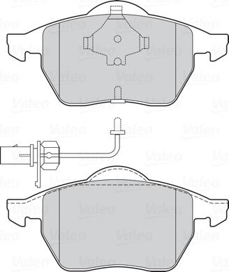 Valeo 301483 - Brake Pad Set, disc brake www.parts5.com