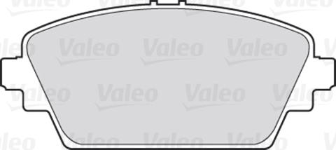 Valeo 301436 - Zestaw klocków hamulcowych, hamulce tarczowe www.parts5.com