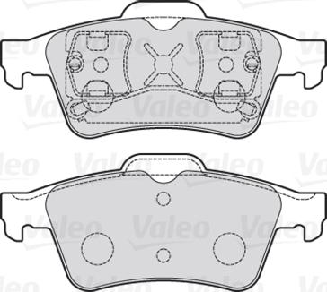 Valeo 301472 - Piduriklotsi komplekt,ketaspidur www.parts5.com