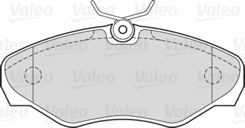 Valeo 301545 - Комплект спирачно феродо, дискови спирачки www.parts5.com