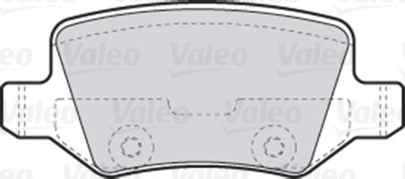 Valeo 301583 - Komplet zavornih oblog, ploscne (kolutne) zavore www.parts5.com