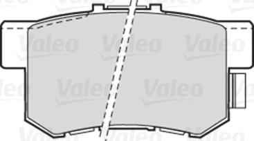 Valeo 301682 - Sada brzdových destiček, kotoučová brzda www.parts5.com