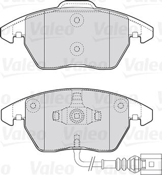 Valeo 301635 - Piduriklotsi komplekt,ketaspidur www.parts5.com