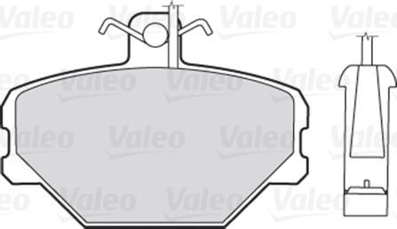 Valeo 301095 - Fren balata seti, diskli fren www.parts5.com