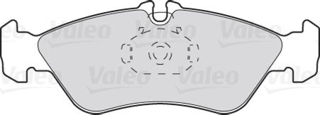 Valeo 301046 - Тормозные колодки, дисковые, комплект www.parts5.com