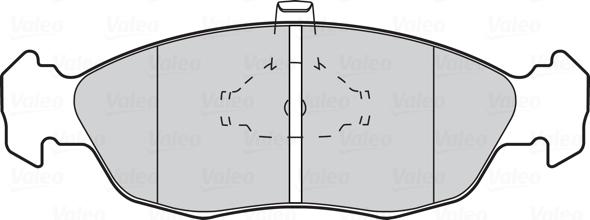 Valeo 301074 - Brake Pad Set, disc brake parts5.com