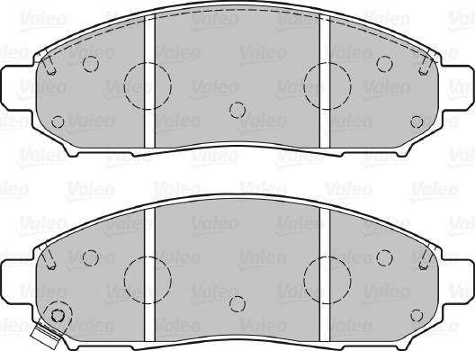 Valeo 301140 - Set placute frana,frana disc www.parts5.com