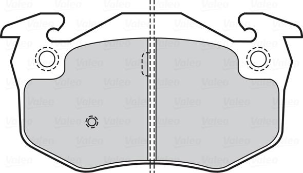 Valeo 301158 - Bremsbelagsatz, Scheibenbremse www.parts5.com