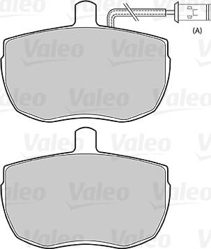 Valeo 301129 - Тормозные колодки, дисковые, комплект www.parts5.com