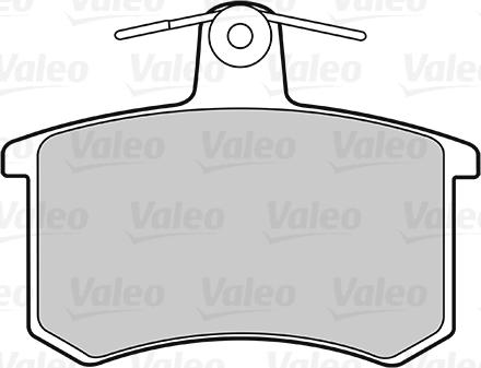 Valeo 301125 - Piduriklotsi komplekt,ketaspidur www.parts5.com