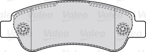 Valeo 301892 - Σετ τακάκια, δισκόφρενα www.parts5.com