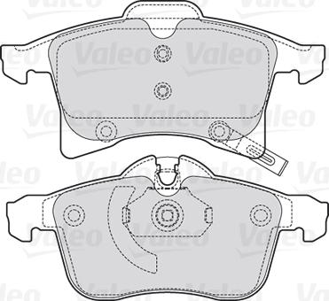 Valeo 301860 - Zestaw klocków hamulcowych, hamulce tarczowe www.parts5.com