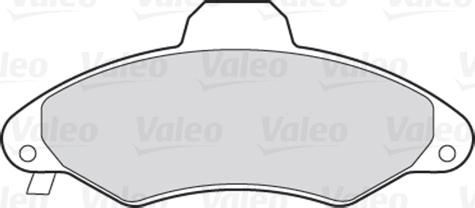 Valeo 301399 - Zestaw klocków hamulcowych, hamulce tarczowe www.parts5.com