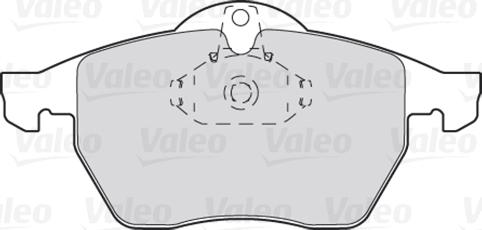 Valeo 301305 - Zestaw klocków hamulcowych, hamulce tarczowe www.parts5.com