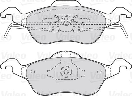 Valeo 301317 - Set placute frana,frana disc www.parts5.com